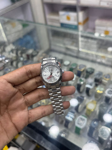 Rolex Style Ladies Watch – Premium Steel Bracelet | Multi-Color Dial