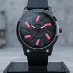 tissot prx green dial watch with rubber strap